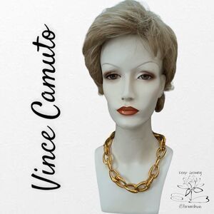 Vince Camuto Large Gold Tone Chain Necklace